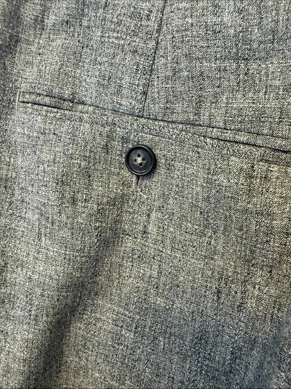 Banana Republic Grey Cotton & Linen Textured Dress Pants NWOT 34X30